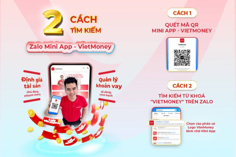 Hướng dẫn khách hàng dùng app cầm đồ VietMoney trên Zalo