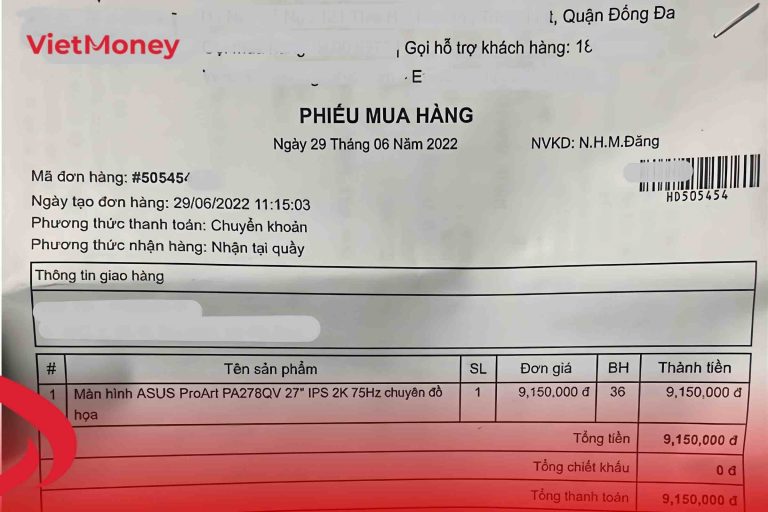 Giấy tờ, hóa đơn giúp tăng độ tin cậy khi cầm laptop